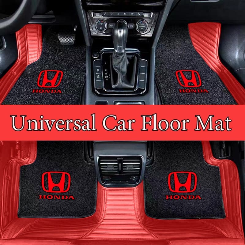4 Peças de Tapetes de Carpete de Flanela Antiderrapantes e Inodoros para Carro, para Honda Civic CRV BRV HRV City Jazz F