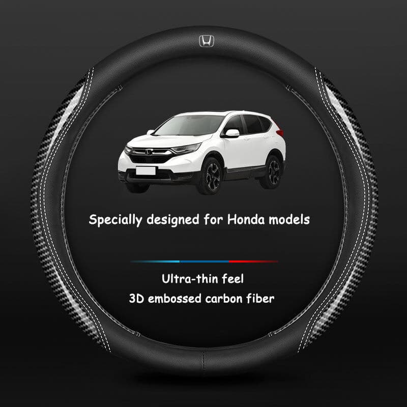 Capa para volante de carro, capa ultra-fina para guidão, adequada para Honda Accord Civic City Stream CRV BRV HRV, antid