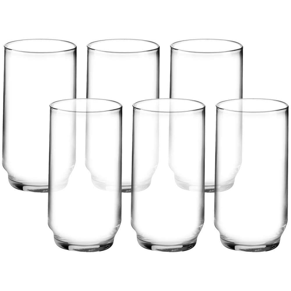 Jogo de Copos Nadir Lights em Vidro Liso com 6 Peças 300ml
