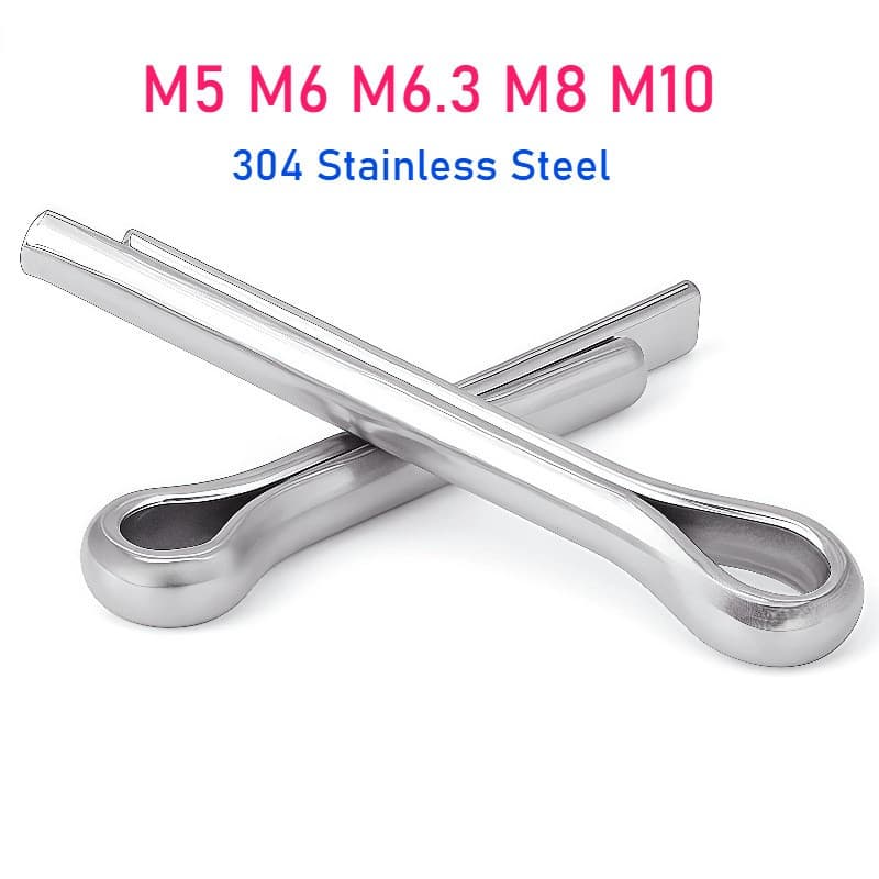 M5 M6 M6.3 M8 M10 304 Aço Inoxidável Tipo Em Forma De U Contrapino De Mola Pino De Cabelo Pinos De Braçadeira Dividida E