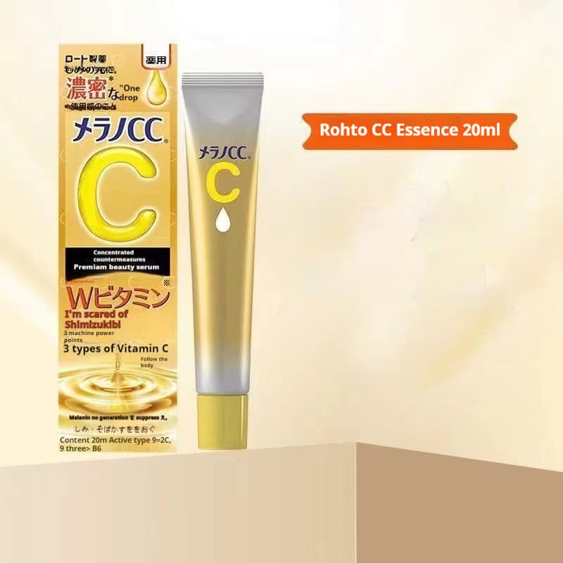 Cuidados 20ml clareamento c estoque pronto Acne melano beleza reparação rohto Facial cc essência da pele vitamina brilho