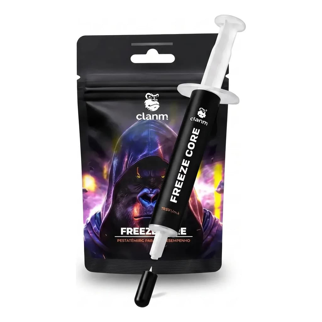 Pasta Térmica Freeze Core Cinza 4g 12.8 W/mk Alto Desempenho