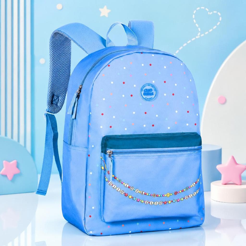 Mochila de Costas Feminina Reforçada Juvenil Clio Girls
