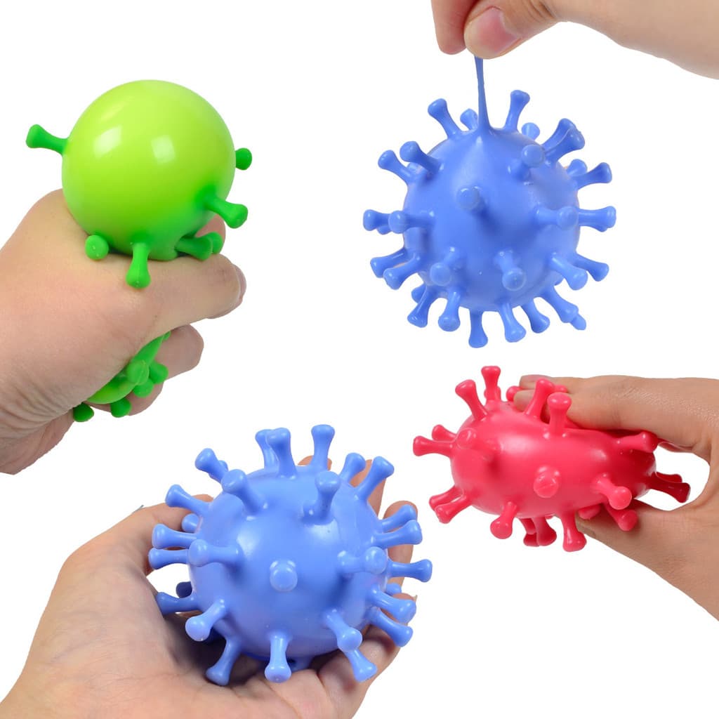 Simulação vírus monstro ventilação farinha grânulo bola influenciador bola de descompressão crianças pitada músico jogar