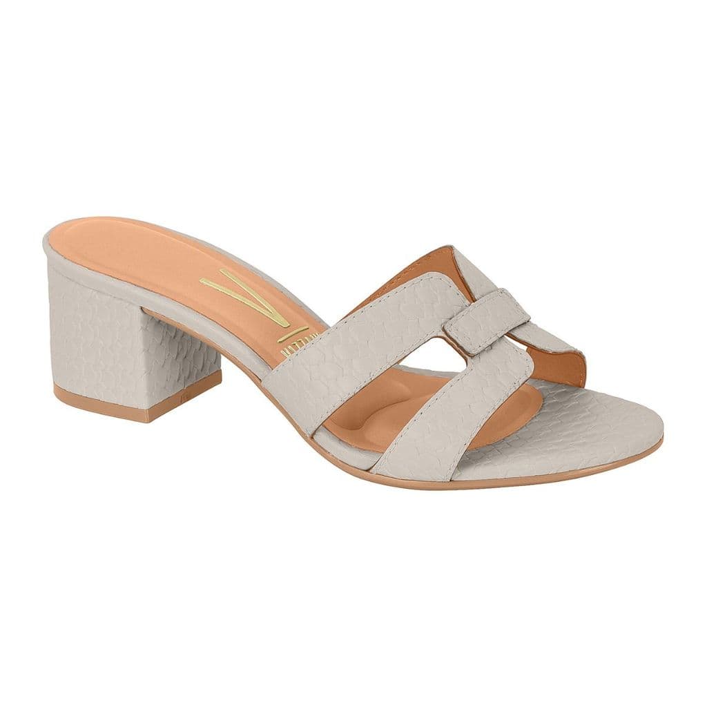 Tamanco Feminino Mule Vizzano Salto Baixo Bloco H Tiras