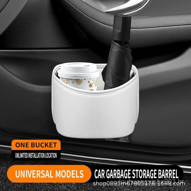 Lixeira para carro, porta-copos para encosto de banco de carro, suporte para guarda-chuva na porta do carro, armazenamen
