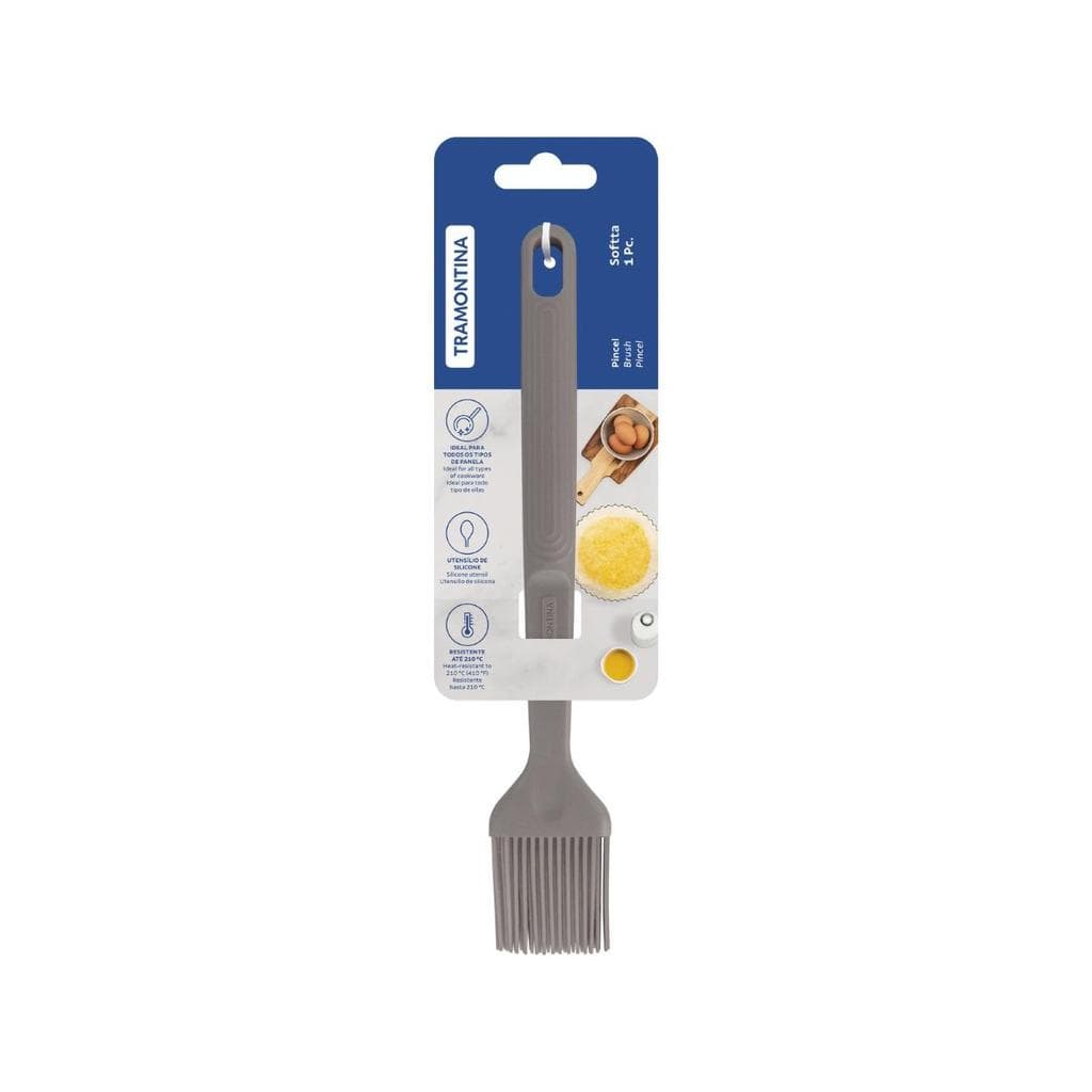 Pincel Culinário Tramontina Softta Silicone 210 Graus Cinza