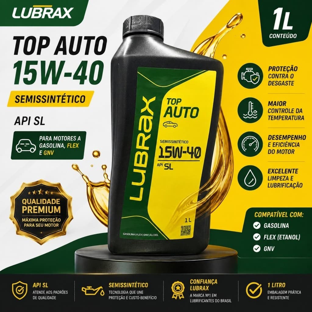 Óleo De Motor Lubrax Semissintético 15w-40