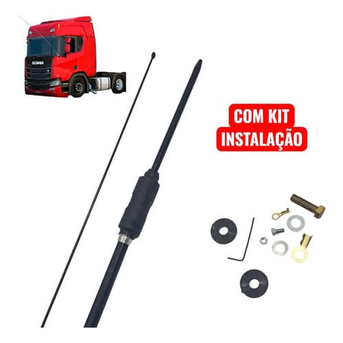 Antena De Px Mini Viuva Negra Steelfor Preta 1,08cm Preto Preto