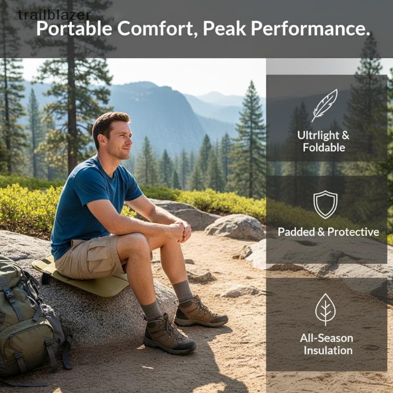 1Pc À Prova Dwaterproof Água Oxford Pano Almofada De Assento Viagem Caminhadas Acampamento Sentado Leve Durável Ao Ar Li