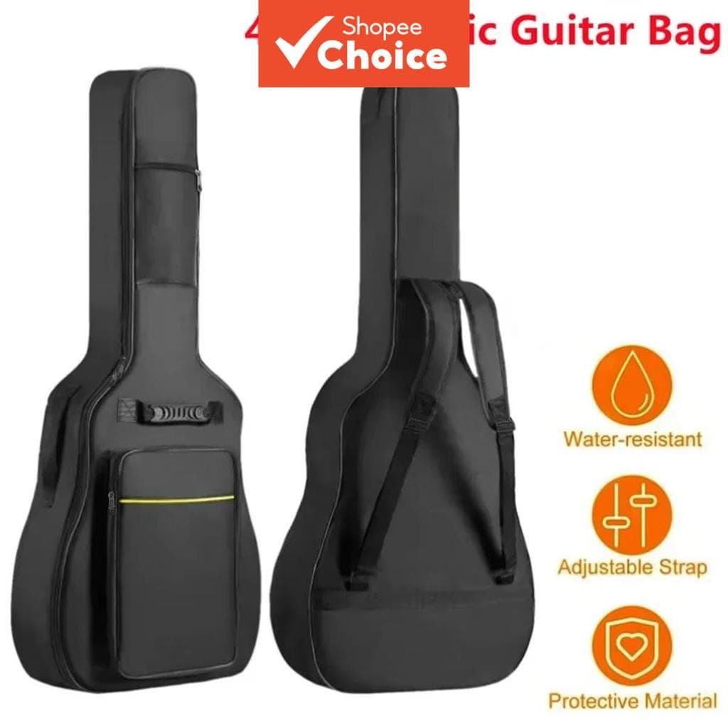 Miwayer 41 Polegadas Bolsa de Transporte para Violão Acústico, Nylon Oxford Impermeável Resistente a Rasgos, Alças