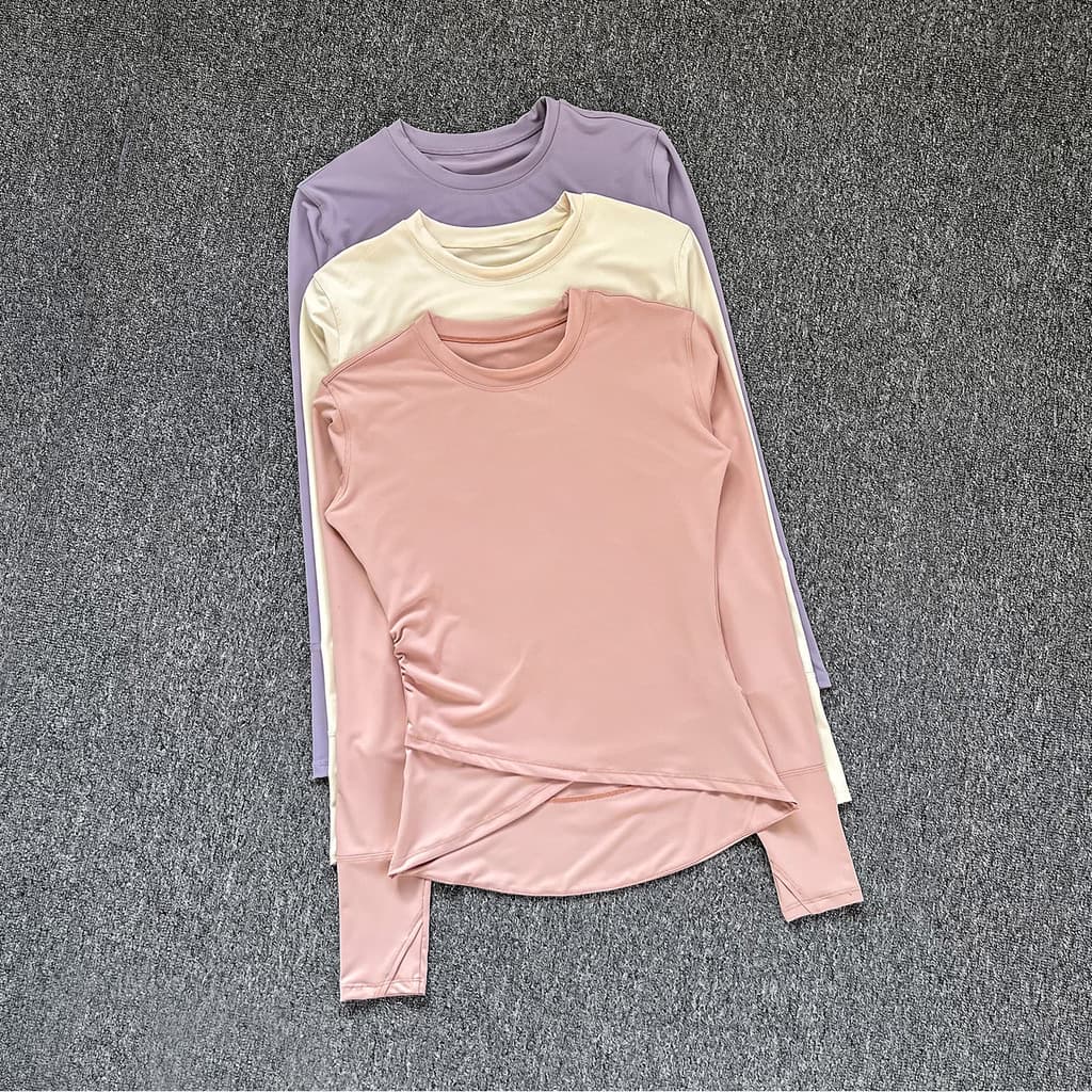 Slim-fit mais magro olhar roupas de Yoga feminino treinamento profissional Pilates Fitness topo camiseta correndo ao ar