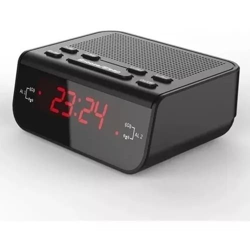 Relógio Despertador Digital Mesa Com Rádio AM/FM