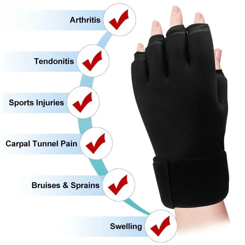Luvas De Terapia De Gelo Gel Pacote Frio Pulso Suporte De Mão Cinta Esporte Lesão Alívio Da Dor Resfriamento Protetor De
