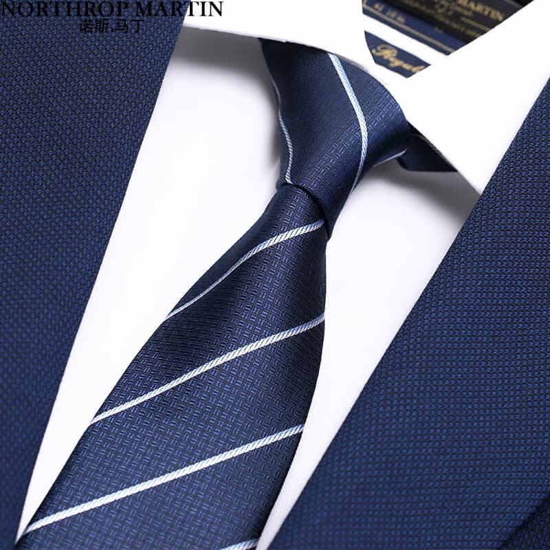 Nos.Martin Silk Tie Masculino Formal Business Mulberry Silk Zipper One Fácil Puxar Sem Nós Caixa de Presente