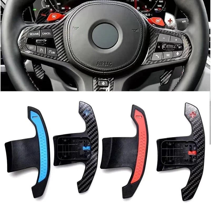 Real Completo Carbono Paddle Shifters Para BMW 3 4 5 6 7 8 Série G20 G22 G26 G30 G01 G02 G05 G06 G07 G29 Extensão Do Vol