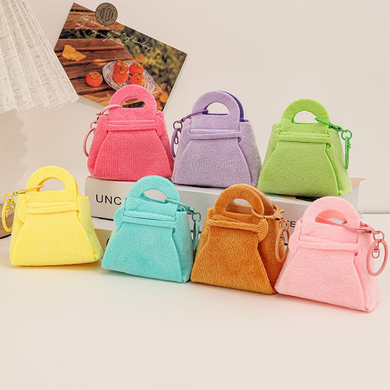 2026 novo estilo diy bonito doce cor pequena bolsa de moedas caso chave fone de ouvido saco criativo Macaron embreagem c