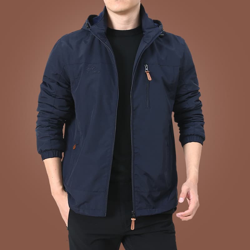 Jaqueta masculina primavera outono ao ar livre estilo americano à prova de vento impermeável blusão masculino outono jaq