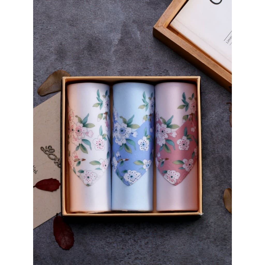 SONKISS lenço de algodão puro lenço feminino estudante lenço literário lenço de algodão puro feminino suor-absorvente ma