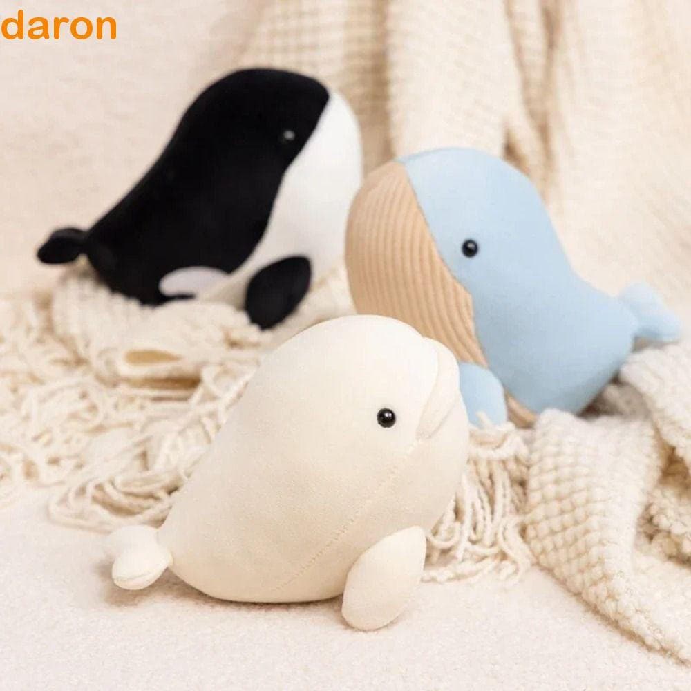 Brinquedo De Pelúcia De Baleia Pequena DARON , Boneca Peixe Pequeno De Desenho Animado De Animal De Algodão PP , Coleção