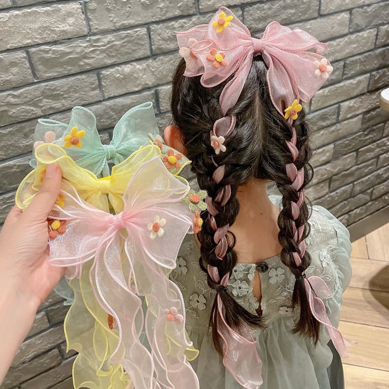 Hanfu crianças acessórios para o cabelo fita grampo de cabelo arco grampo de cabelo menina princesa trançado Hairpin men