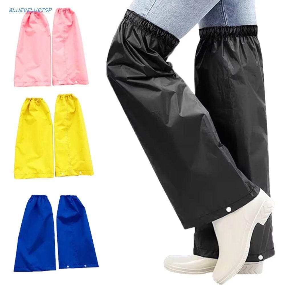 Polainas Para Pernas De Chuva BLUEVELVETSP , Capa Impermeável Calças À Prova De Poeira , Joelheiras Manchas De Tubo Long