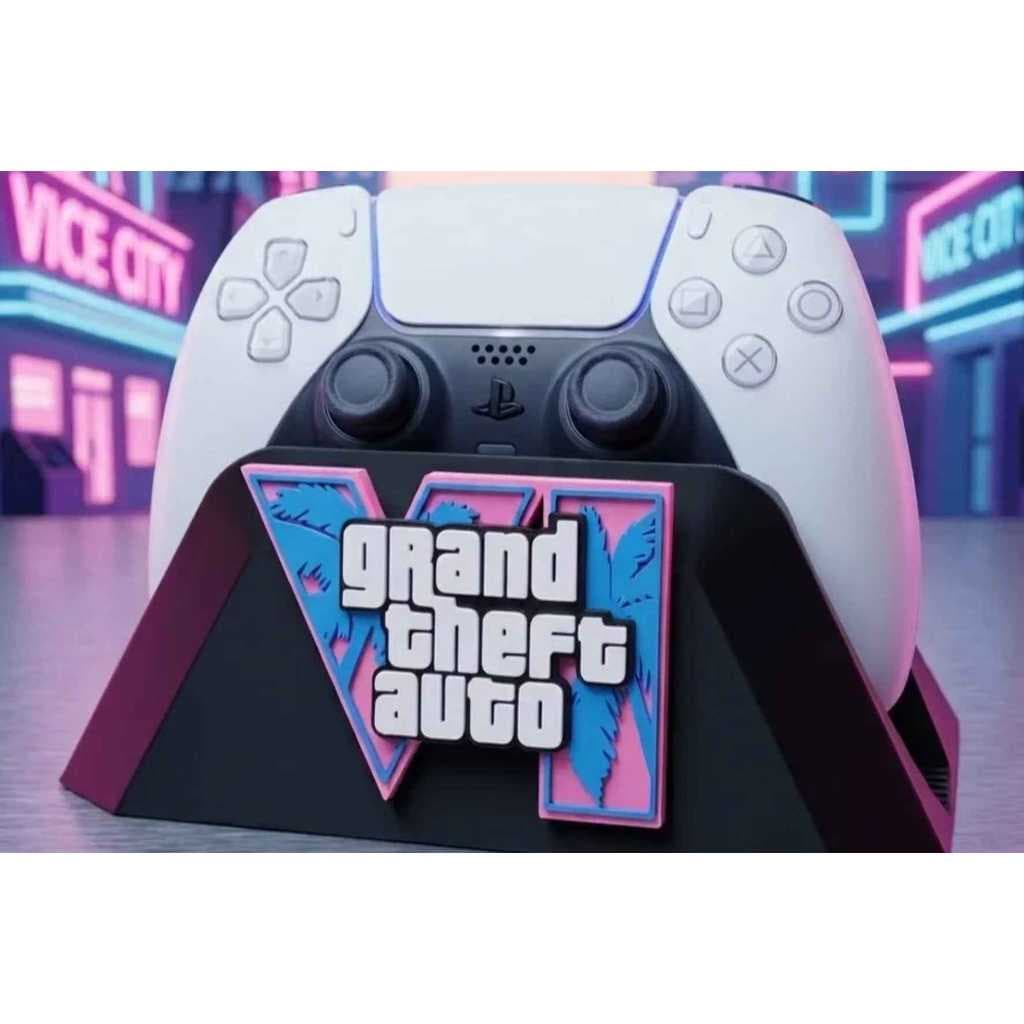 Suporte GTA VI Para Controle PS5 Xbox Series S X Gamer Decorativo