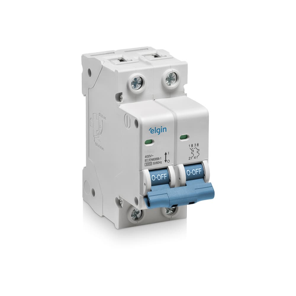 Mini Disjuntor Elgin DEP3-2C20 Bipolar 2P 20A