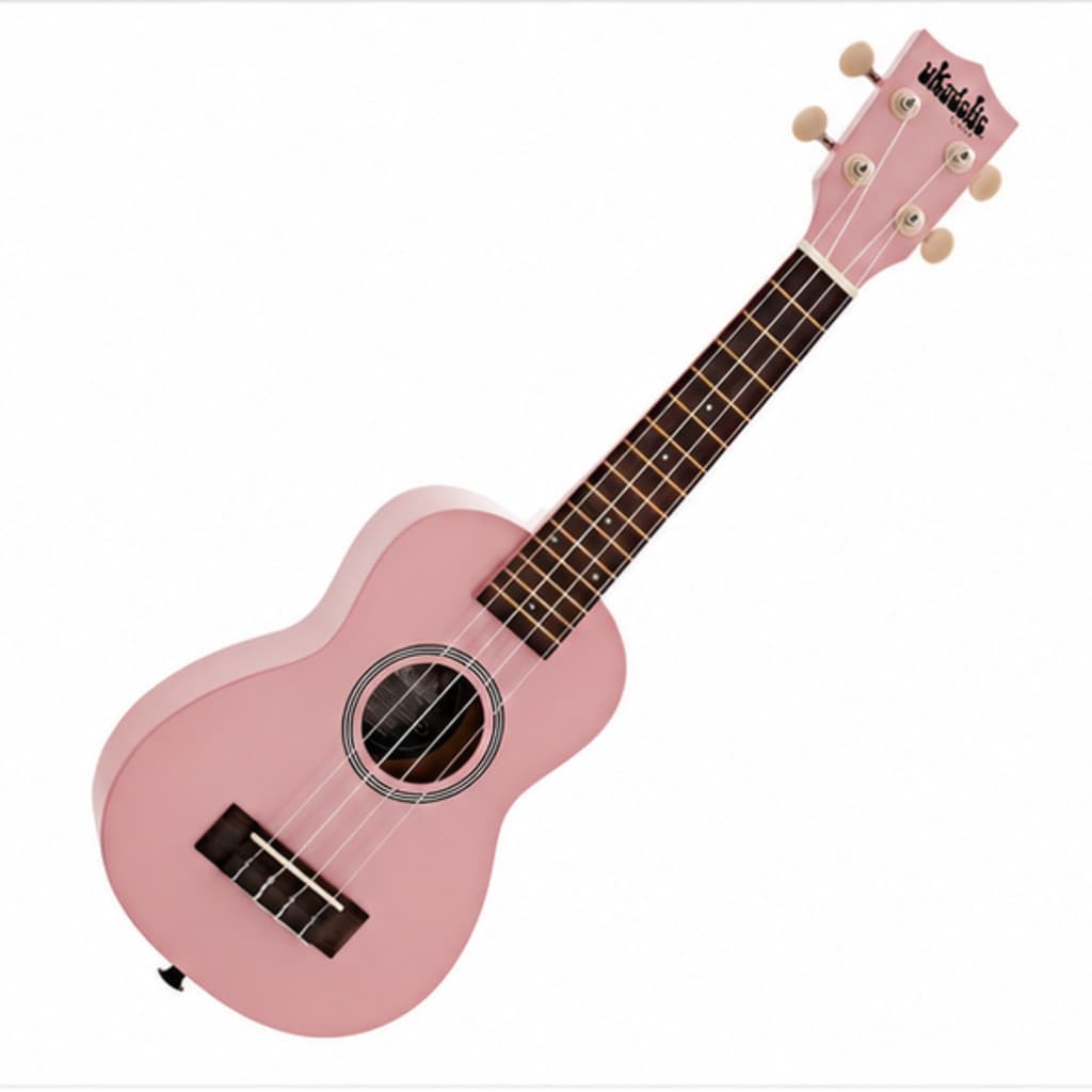 Ukulele Acústico Kala Ukadelic Soprano Rosa