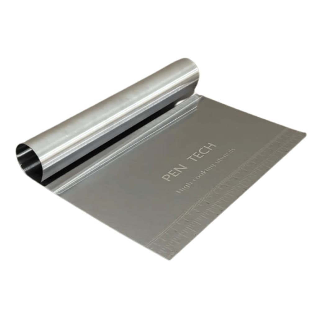 Espátula Raspador Cortador De Massa Aço Inox Cozinha Confeitaria
