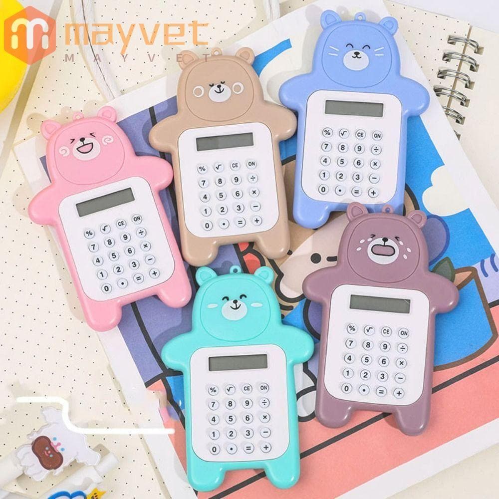 MAYVET Mini Calculadora , Calculadoras Científicas Com Display De 8 Dígitos , Em Forma De Urso