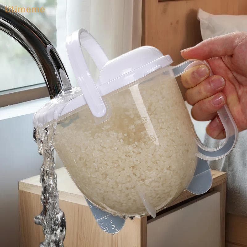 Filtro De Arroz tr Com Alça , Tigela De Lavagem Tampa Itens De Cozinha Multifuncionais Convenientes Para Grãos De sg