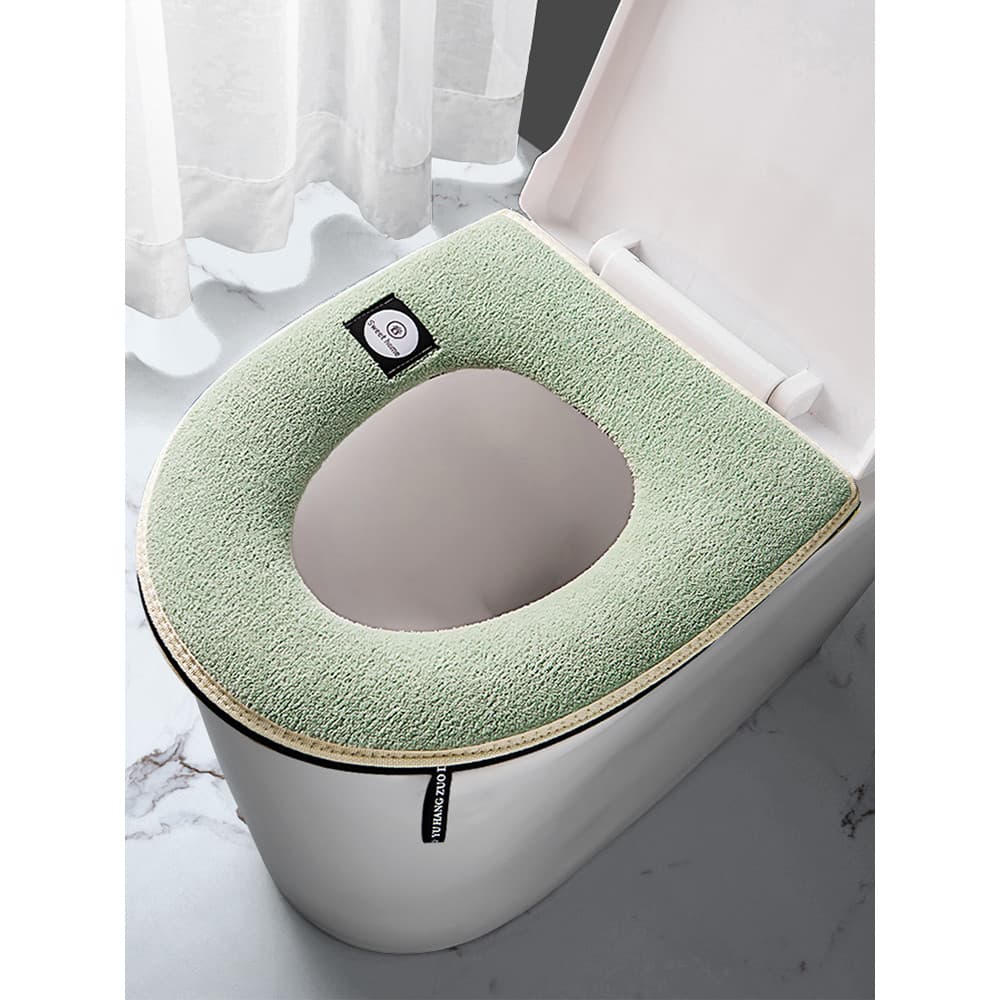 Almofada de assento de vaso sanitário espessada, capa de vaso sanitário Universal para outono e inverno, quatro estações