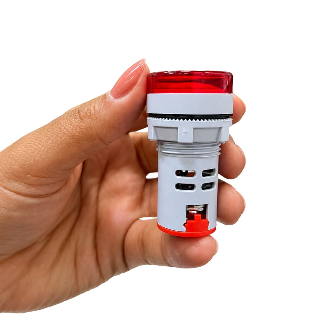 Indicador De Tensão Digital 50-500vac 22mm Display Vermelho