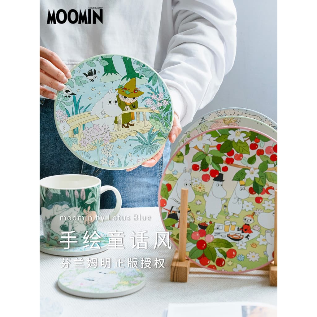 Finlândia moomin moomin cerâmica pote esteira Coaster isolamento térmico caçarola isolamento térmico resistente a altas