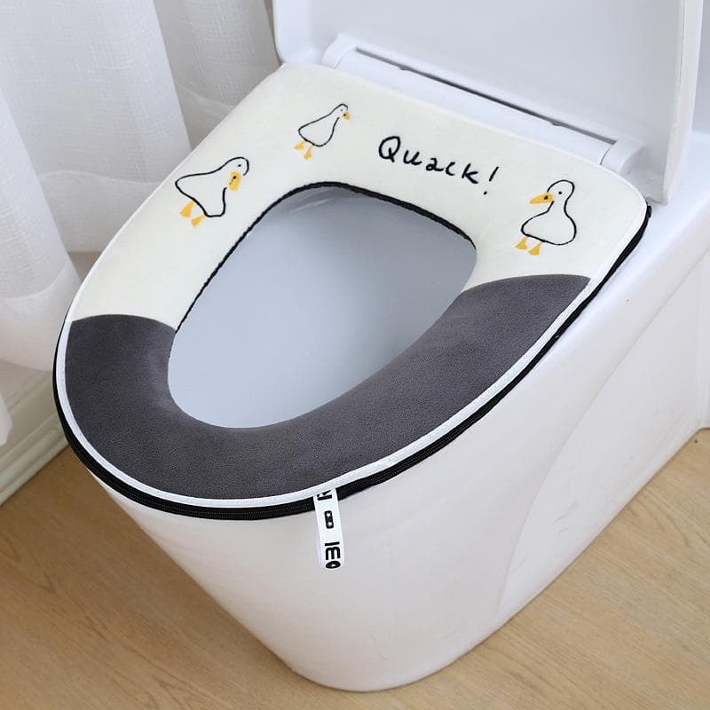 Assento sanitário em forma de V adulto assento de vaso sanitário conjunto de três peças grande renda puxar corrente capa