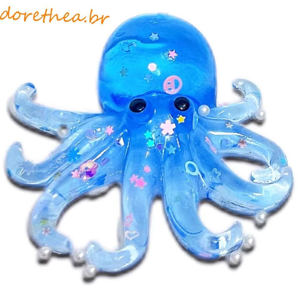 DORETHEA Sensory Fidget Ball , Simulação De Animais Fofos Polvo Oceano Mole , Glitter Pitada Brinquedo De Recuperação Le