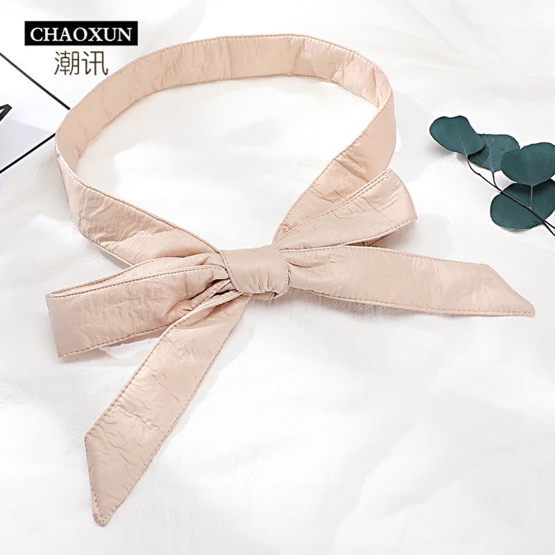 Novo estilo para baixo jaqueta cinto acessórios senhoras All-Match algodão-acolchoado jaqueta rendas simples Casual acol