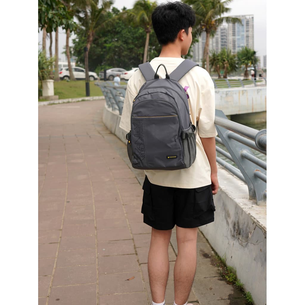 Fouvor estilo ao ar livre mochila leve masculino estudante mochila lazer viagem mochila verde do exército