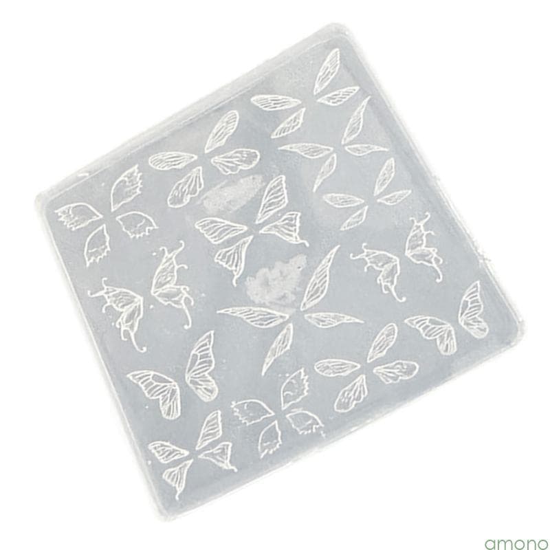 Amon Reutilizável Borboleta Asa Escultura Molde Unhas Elasticidade Moldura Silicone Projetos Para Artistas E Entus