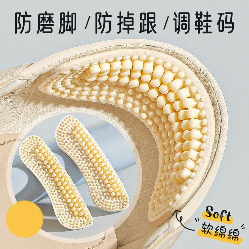 [Estoque pronto] Adesivo de calcanhar de Silicone 4D antidesgaste pé anti-queda salto alto sapatos de ferramentas úteis