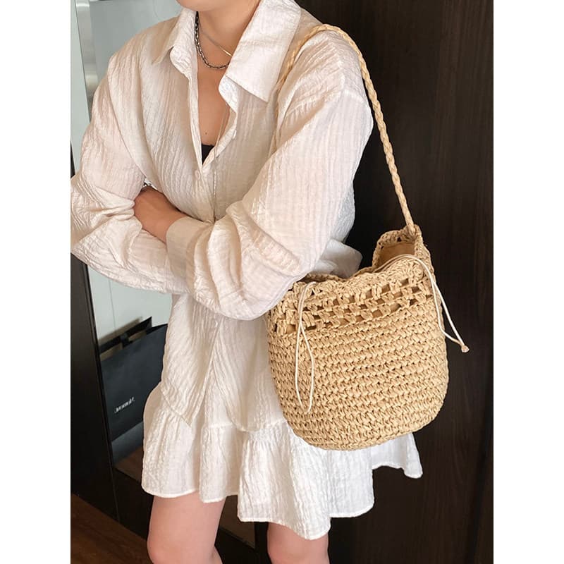 bolsa transversal feminino bolsa feminina Oco 2025 novo estilo moda bolsa de ombro feminina simples Casual bolsa tecido