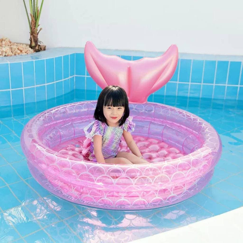 Ins engrossado PVC inflável sereia piscina doméstica infantil crianças bebê piscina oceano piscina de bolinhas inflável