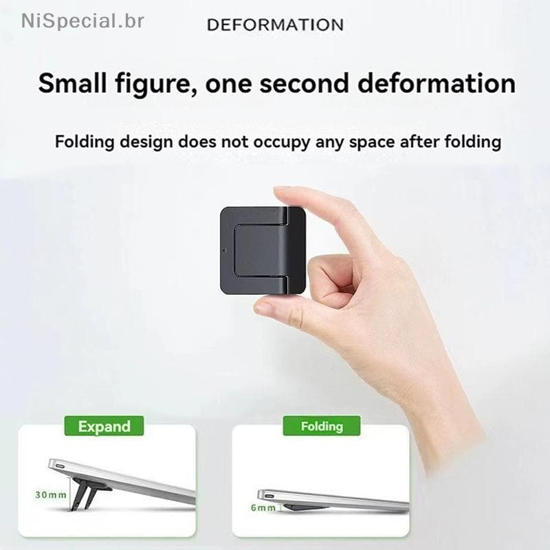 [Nis] 2 Unidades De Suporte Para Mini Laptop Ajustável Dobrável Ultrafino Portátil Resfriamento De Notebook Teclado [BR]