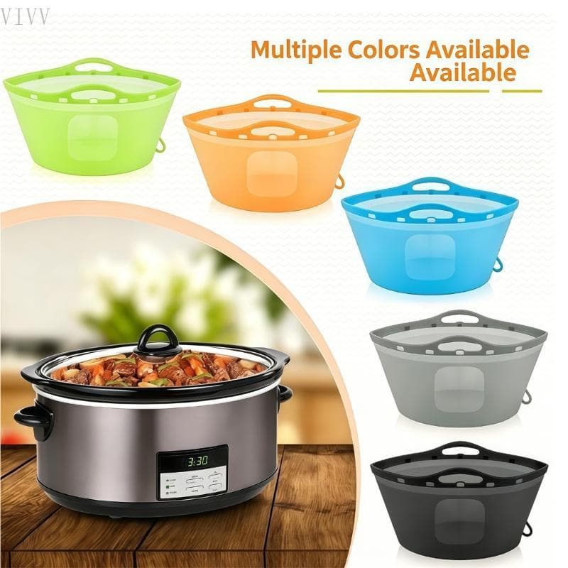 Inserção De Fogão De Silicone Dobrável VIVV Para Cozinhar Lenta Em Cozinhas Domésticas