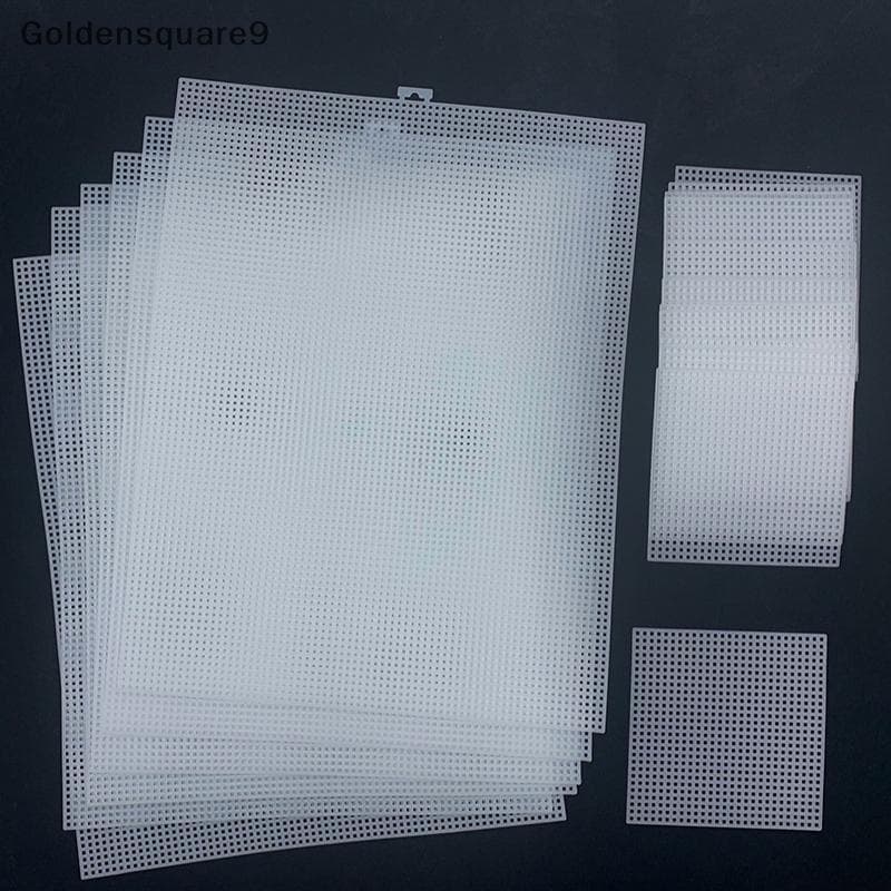 goldensquare9 Folhas De Plástico 14 Contagens Tecido De Malha Cruz Lona Olho Para Bordado DIY Artesanato BR