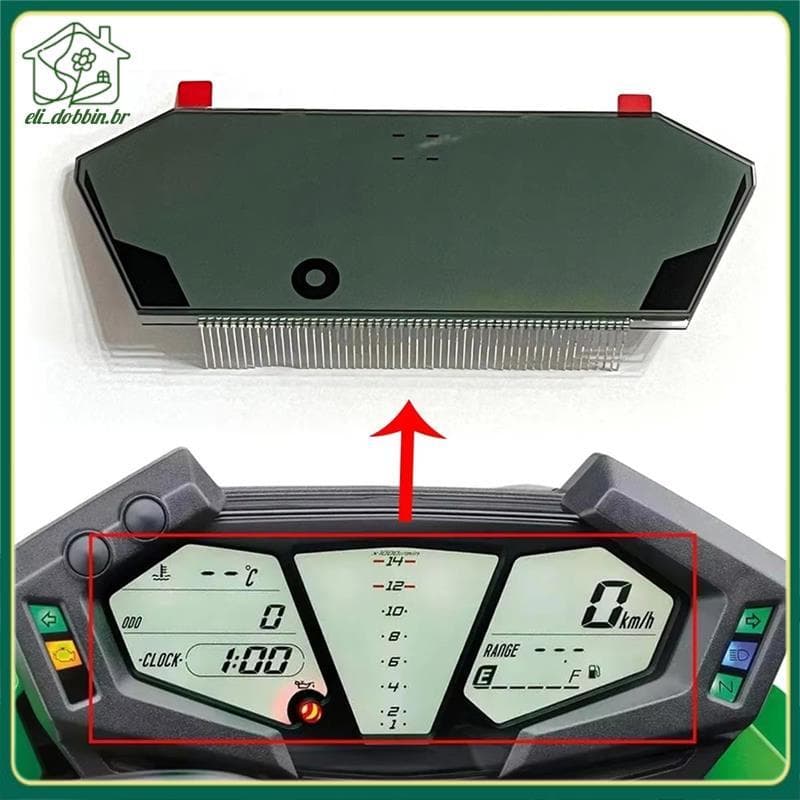 Para Z800 ZR800A 880028 Ka KA0487001 2013-2016 LCD Painel Display Motocicleta Velocímetro Instrumento Cluster