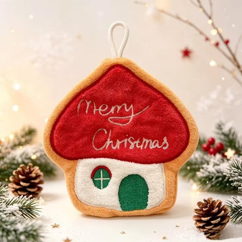 Toalhas De Mão De Natal , Secagem Rápida , Absorvente De Água , Lã Coral , Panos Macios Para Uso Diário De Decoração Dom
