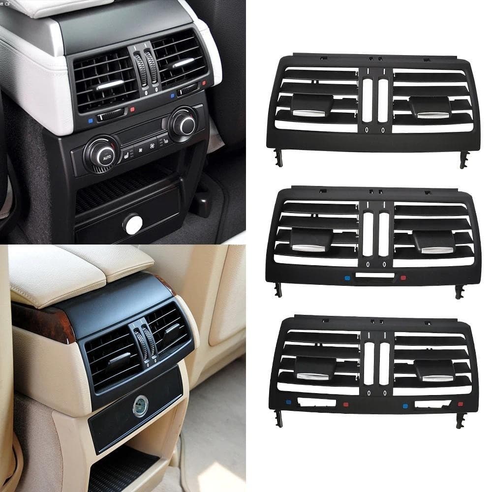 Para BMW E70 E71 E72 Carro Traseiro AC Grade De Ventilação Ar Painel Capa Acessório Substituição X5 X6 2007-2013