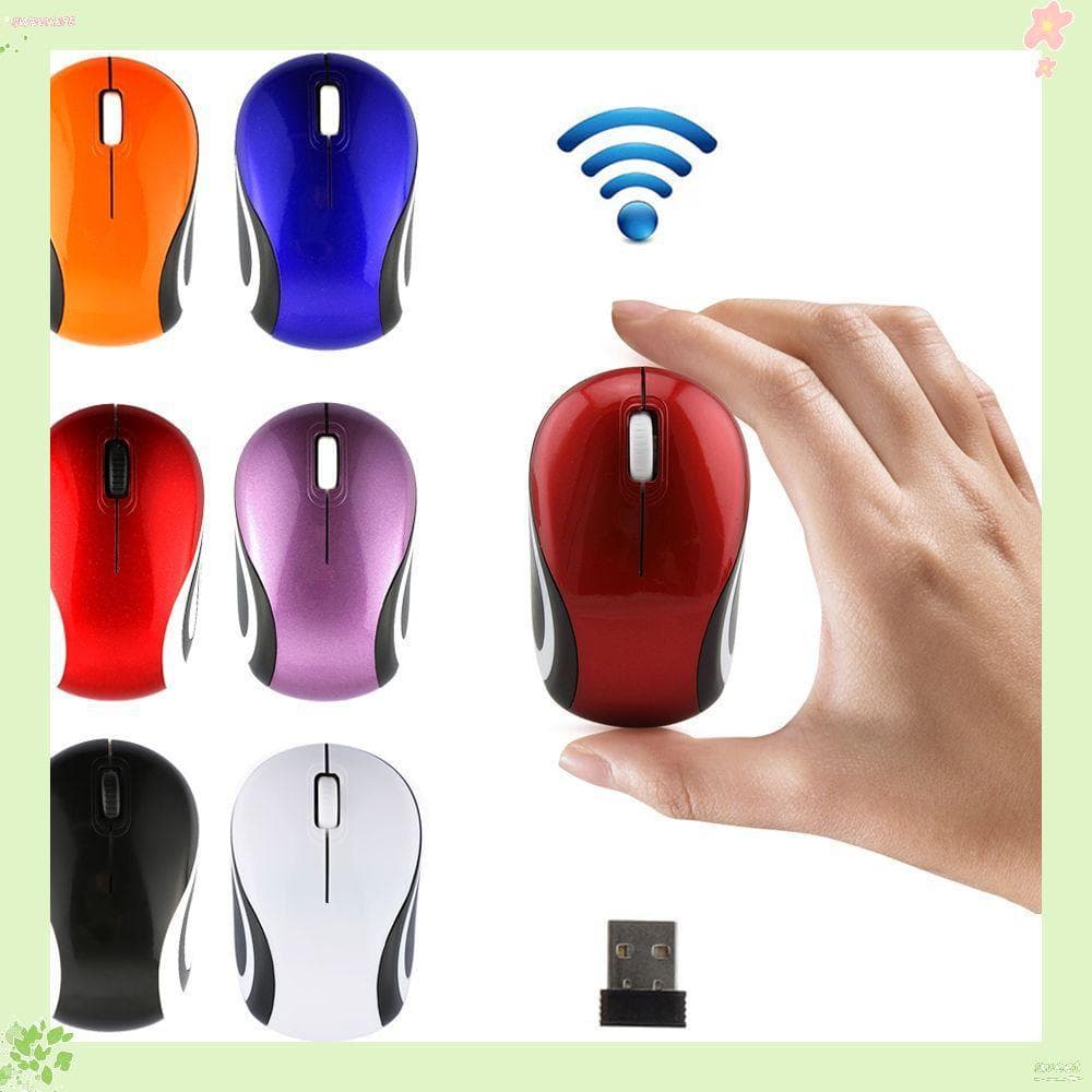 6 Rato sem fio bonito mini 2000 DPI óptico mouse sem fio para computador portátil notebook jan18